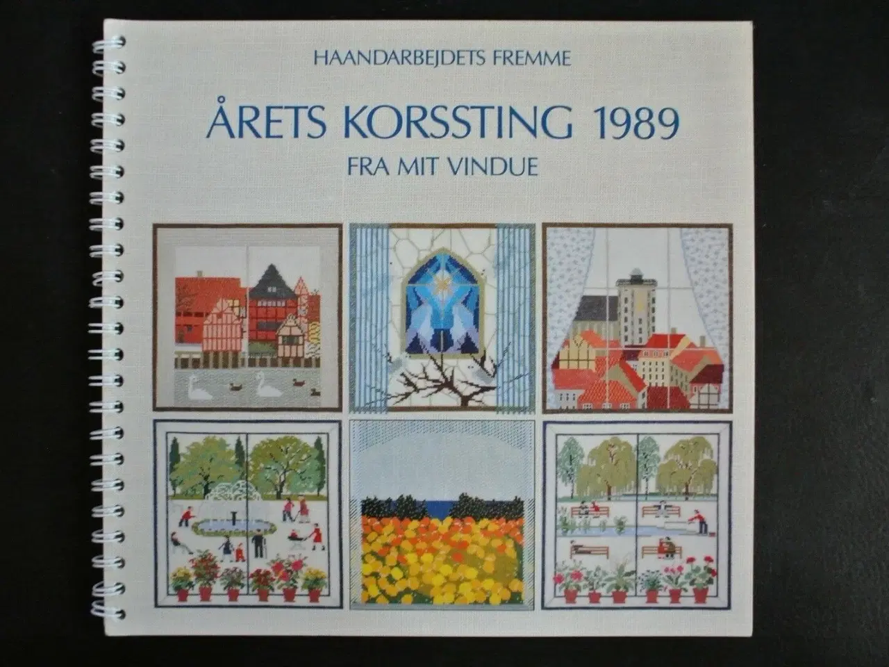 Billede 1 - årets korssting 1989 - fra mit vindue, ill. af ger