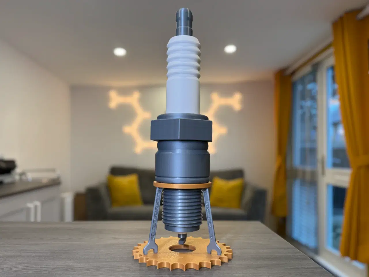 Billede 3 - Lampe udført som tændrør