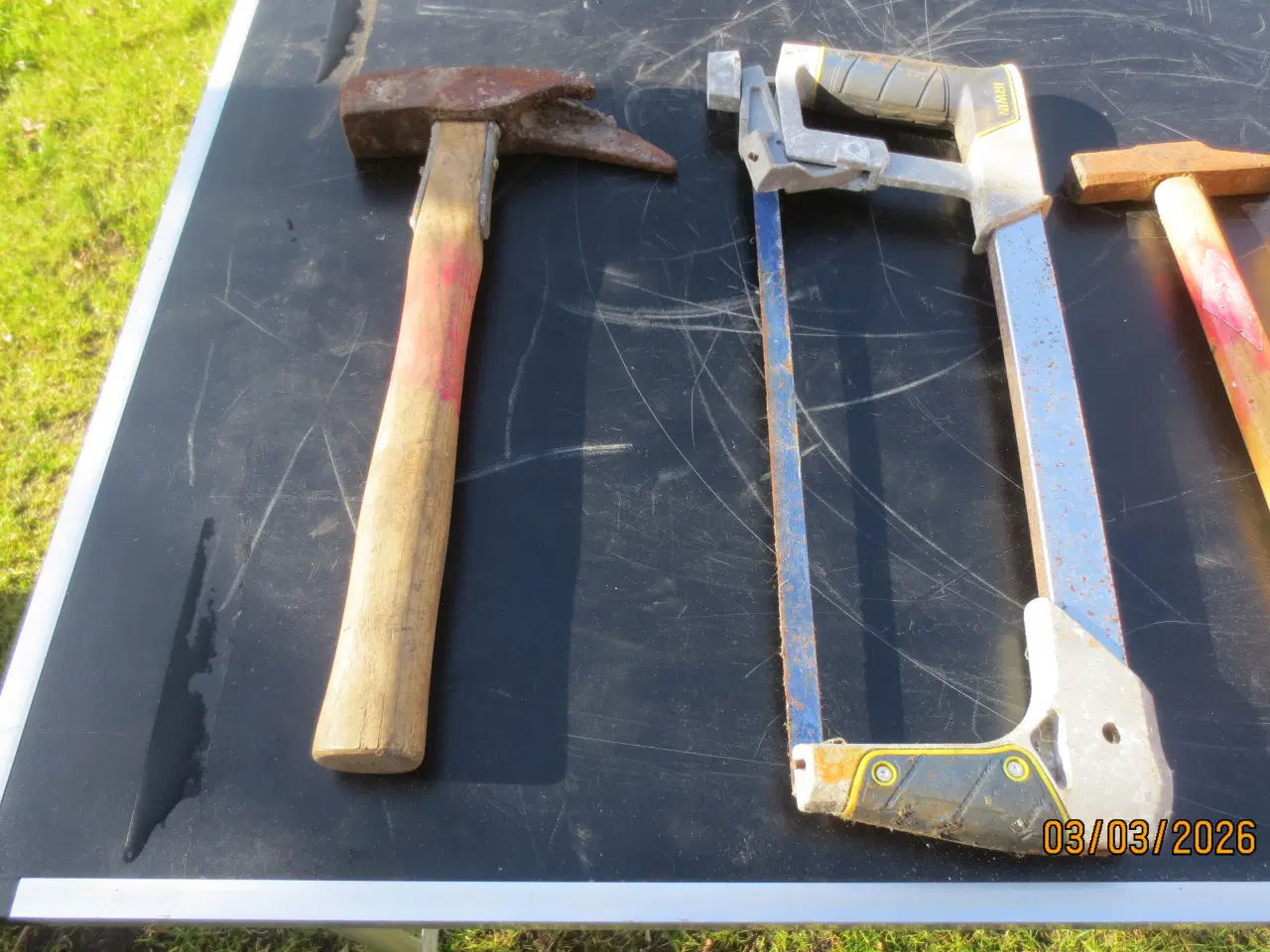 Billede 4 - 4 stk Håndværktøj Lægt hammer Høvl Bænkhammer 