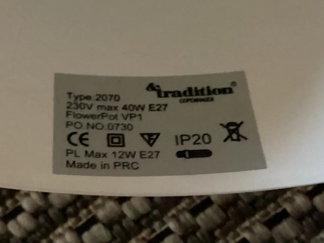 Billede 6 - Verner Panton pendel. VP1.