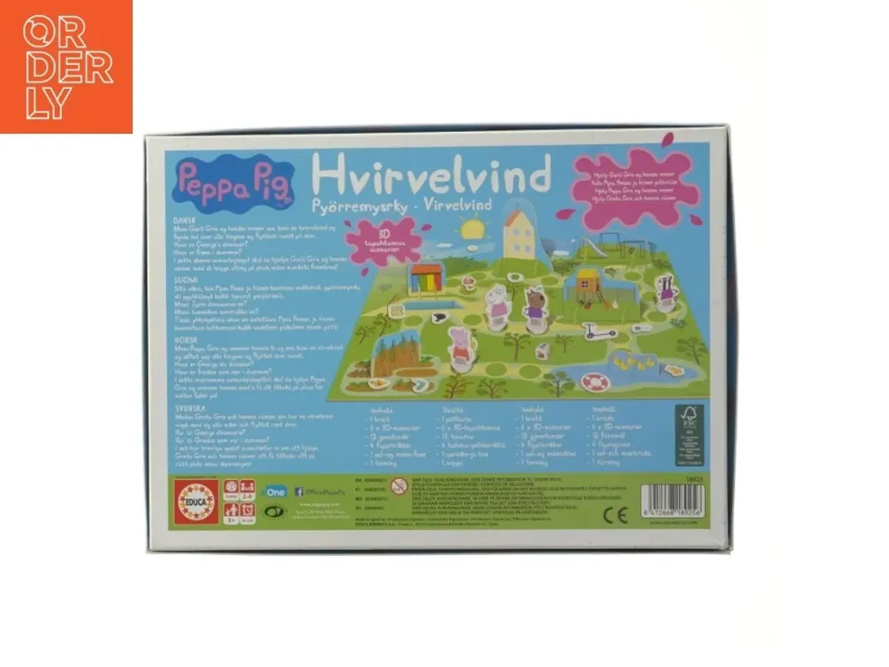Billede 2 - Peppa Pig Hvirvelvind brætspil fra Educa (str. 36x26 cm)