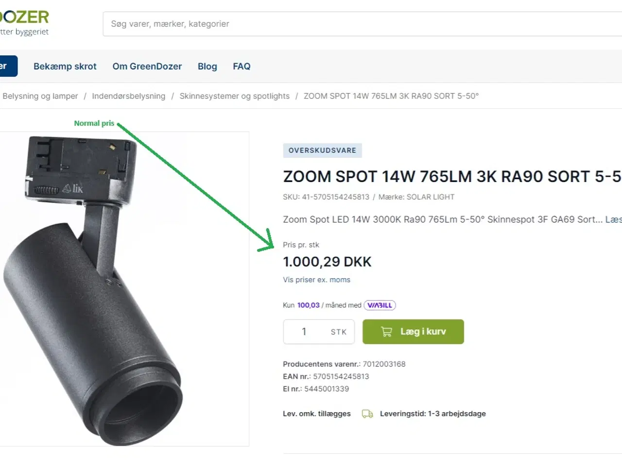 Billede 3 - Zoom Spot 13W, 930K