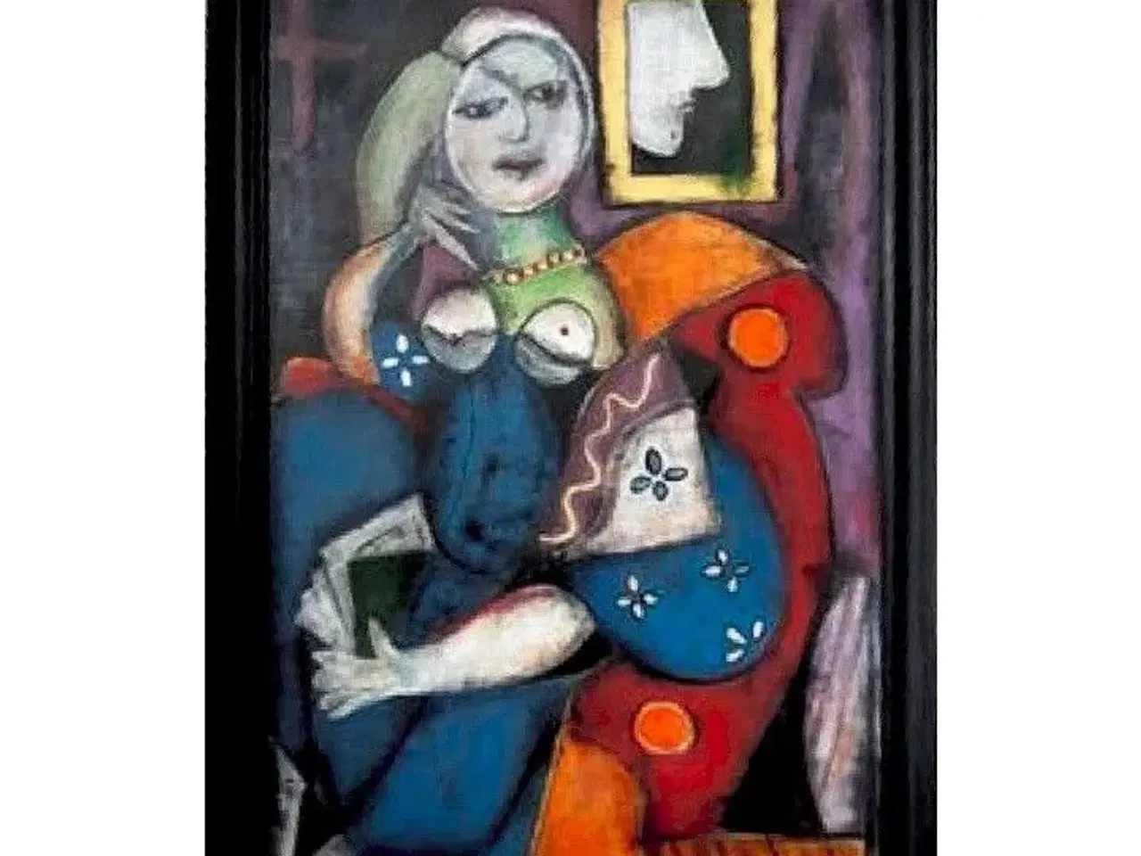 Billede 1 - Akrylmaleri, Picasso interpretation