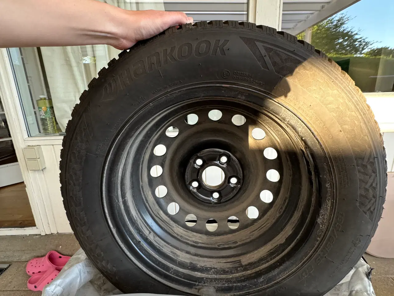 Billede 5 - 4 Hankook vinterhjul 15” (185/65 R15) inkl. bolte
