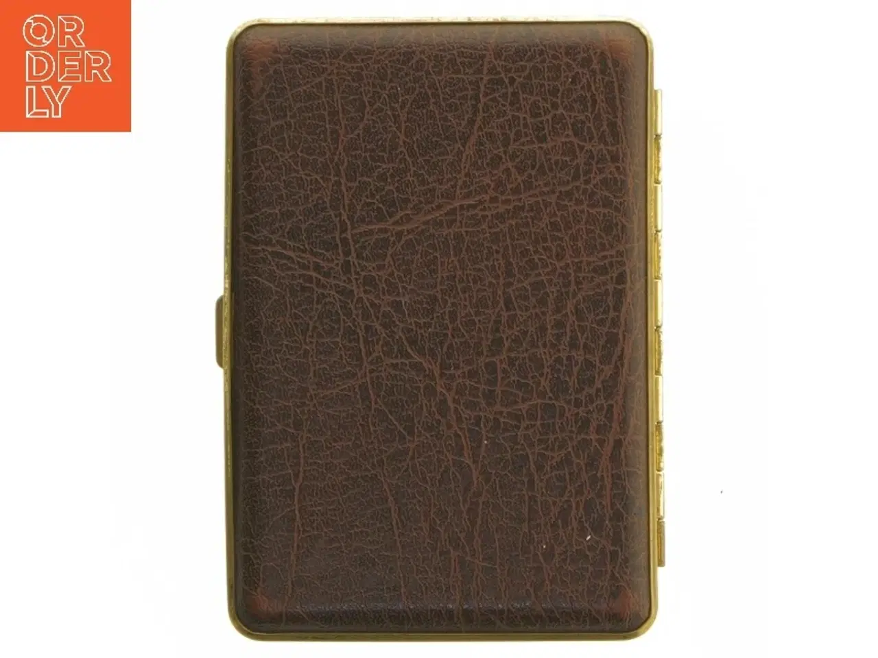 Billede 2 - Vintage cigaretetui i brun læder (str. 13x9 cm)