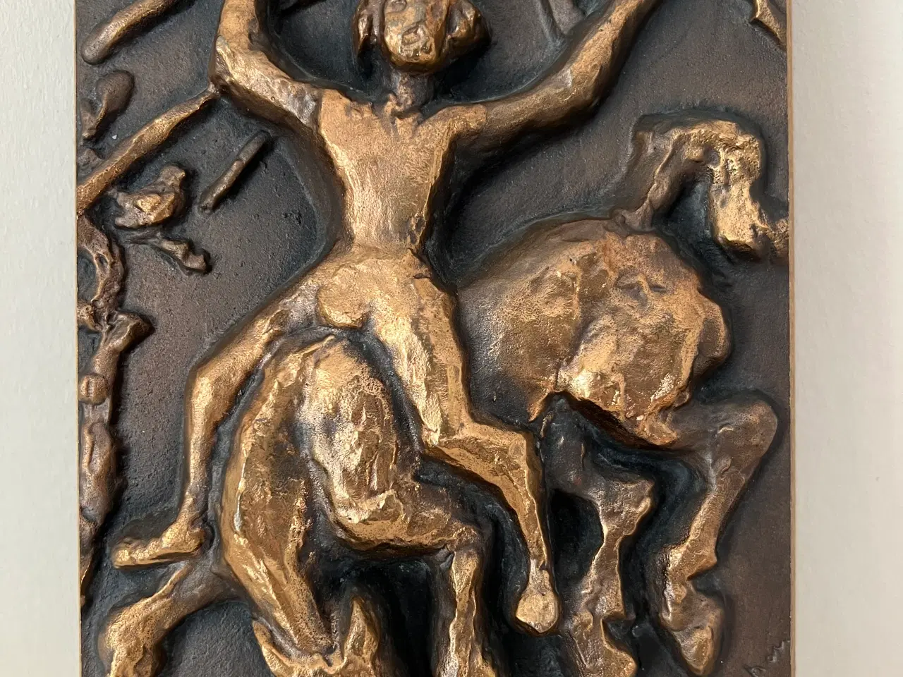 Billede 1 - Smukt bronze relief signeret Helen Schou 