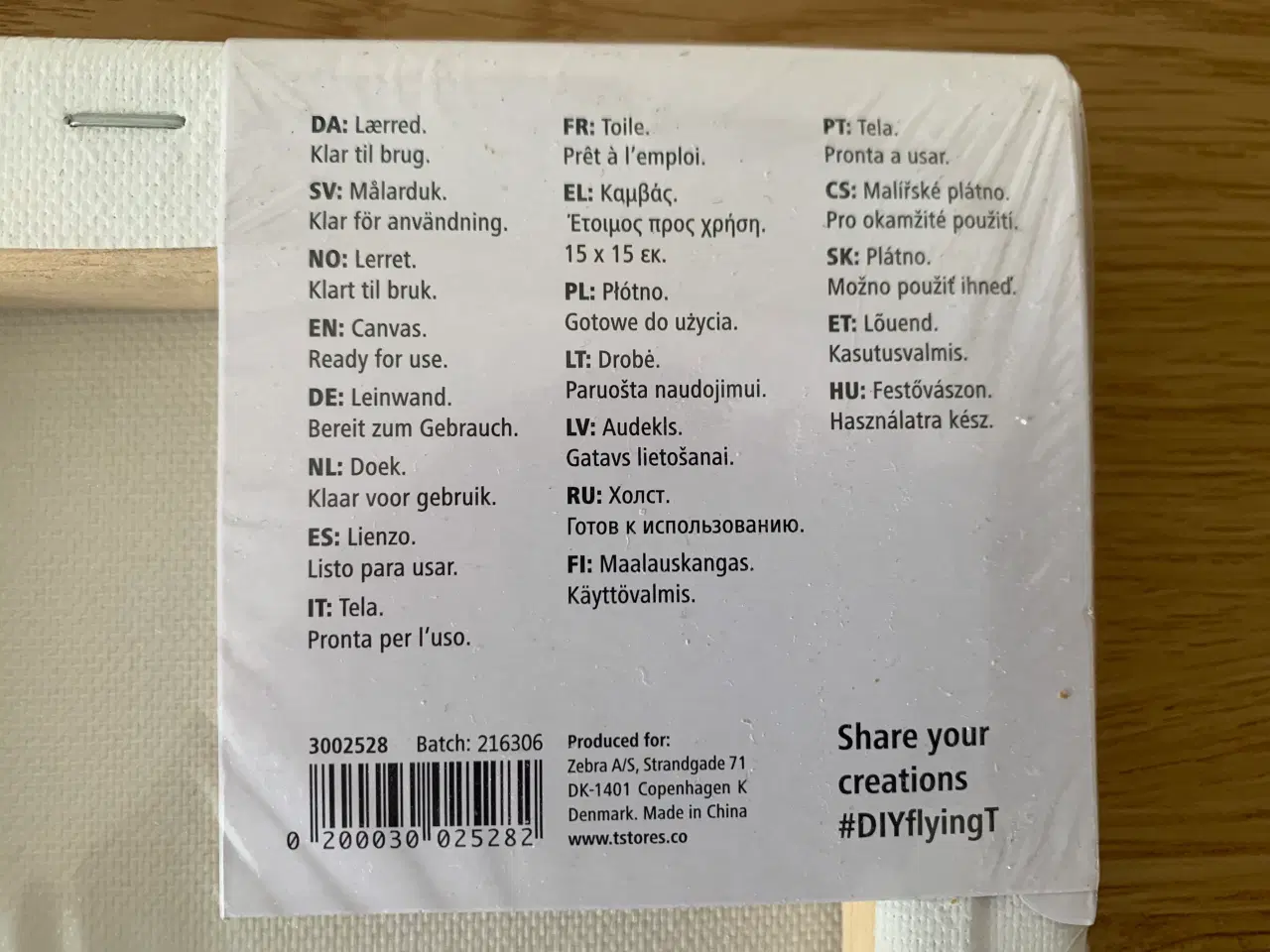 Billede 5 - Bordstaffeli og 6 små 15 x 15 lærreder