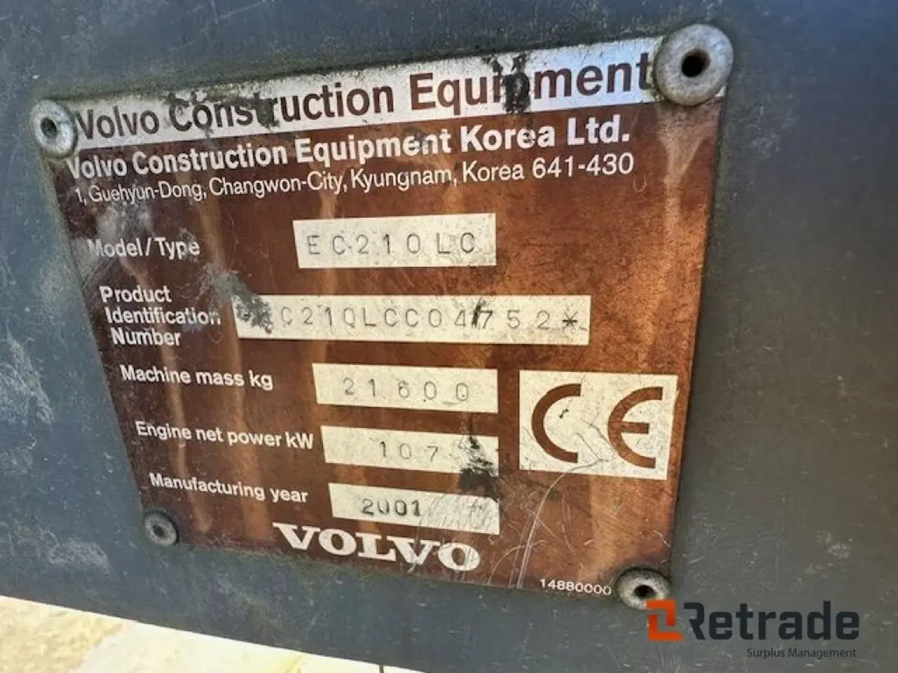 Billede 2 - Volvo Volvo EC210LC Gravemaskine/ Volvo EC210LC Excavator