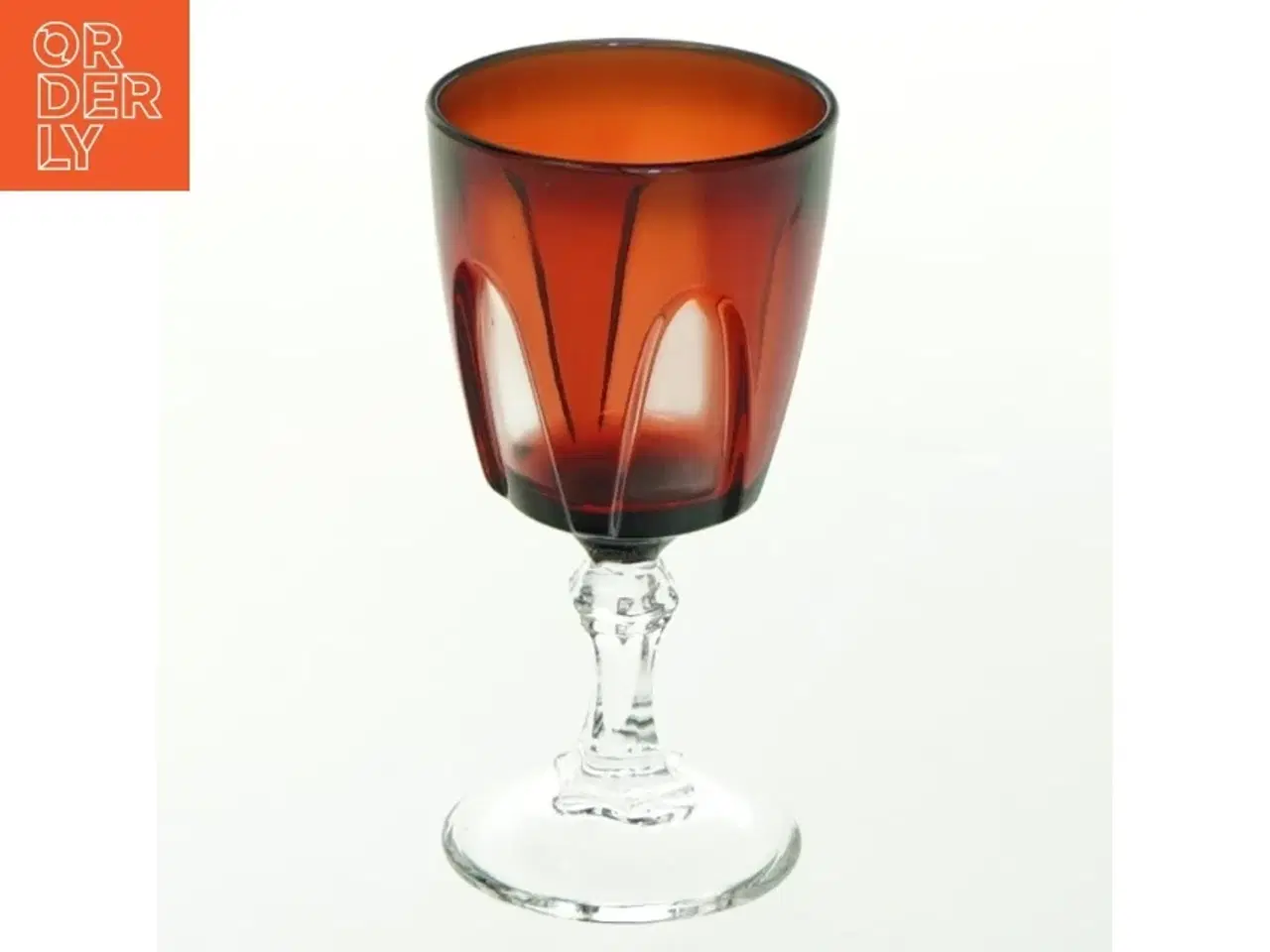 Billede 3 - Rødvinsglas i farvet glas (str. H. 8,5 cm ø. 4,5 cm)