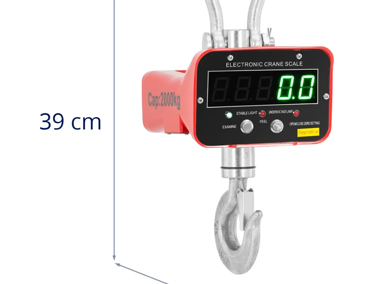 Billede 6 - Kranvægt – 2000 kg / 1 kg – LED – fjernbetjening