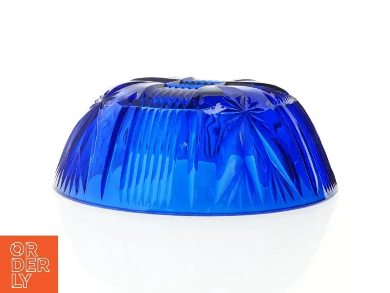 Billede 3 - Blå glasskål (str. 21 x 7 cm)