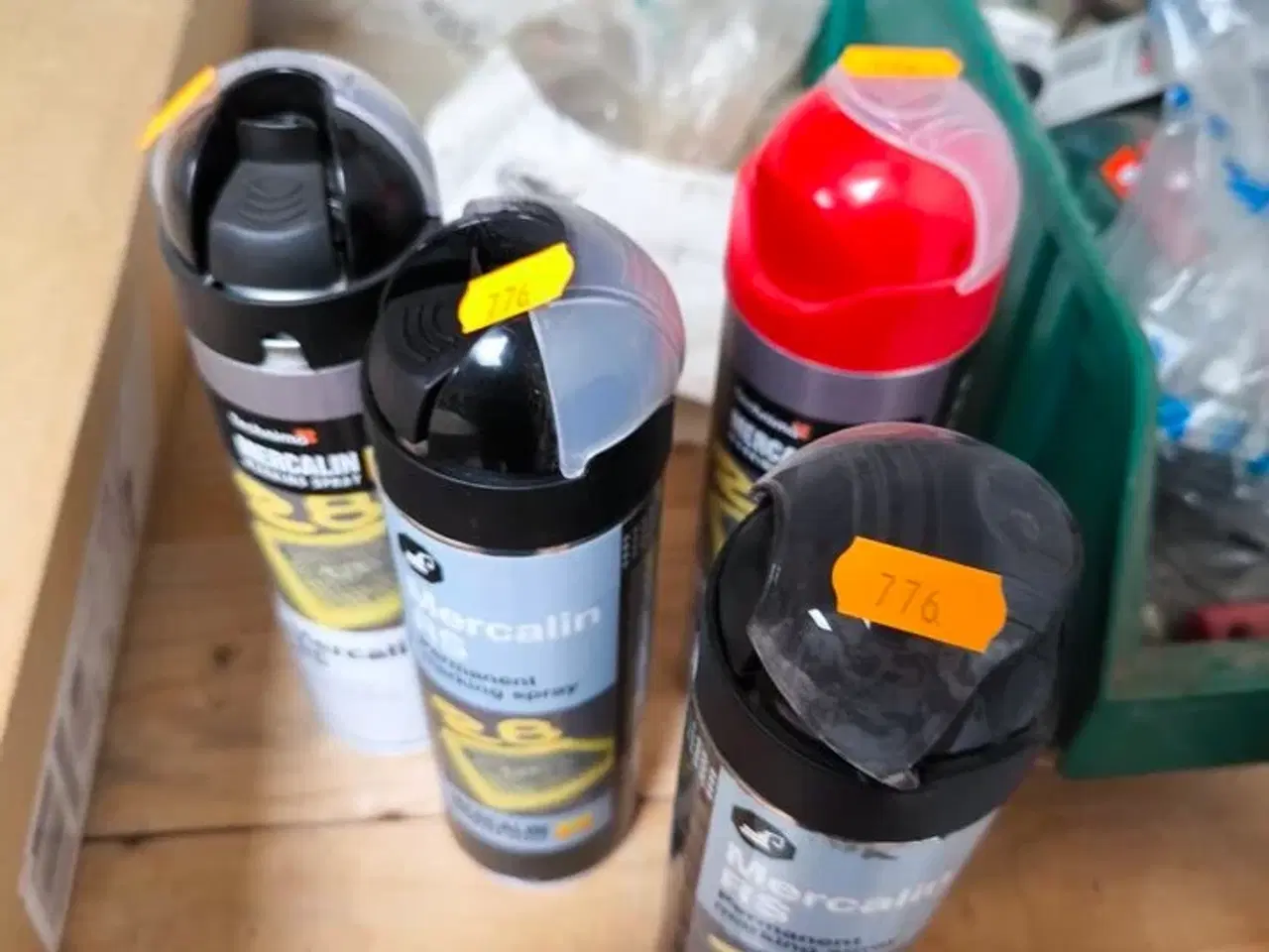 Billede 1 - 4 ds. MERCALIN markeringsspray & tomme plastflasker