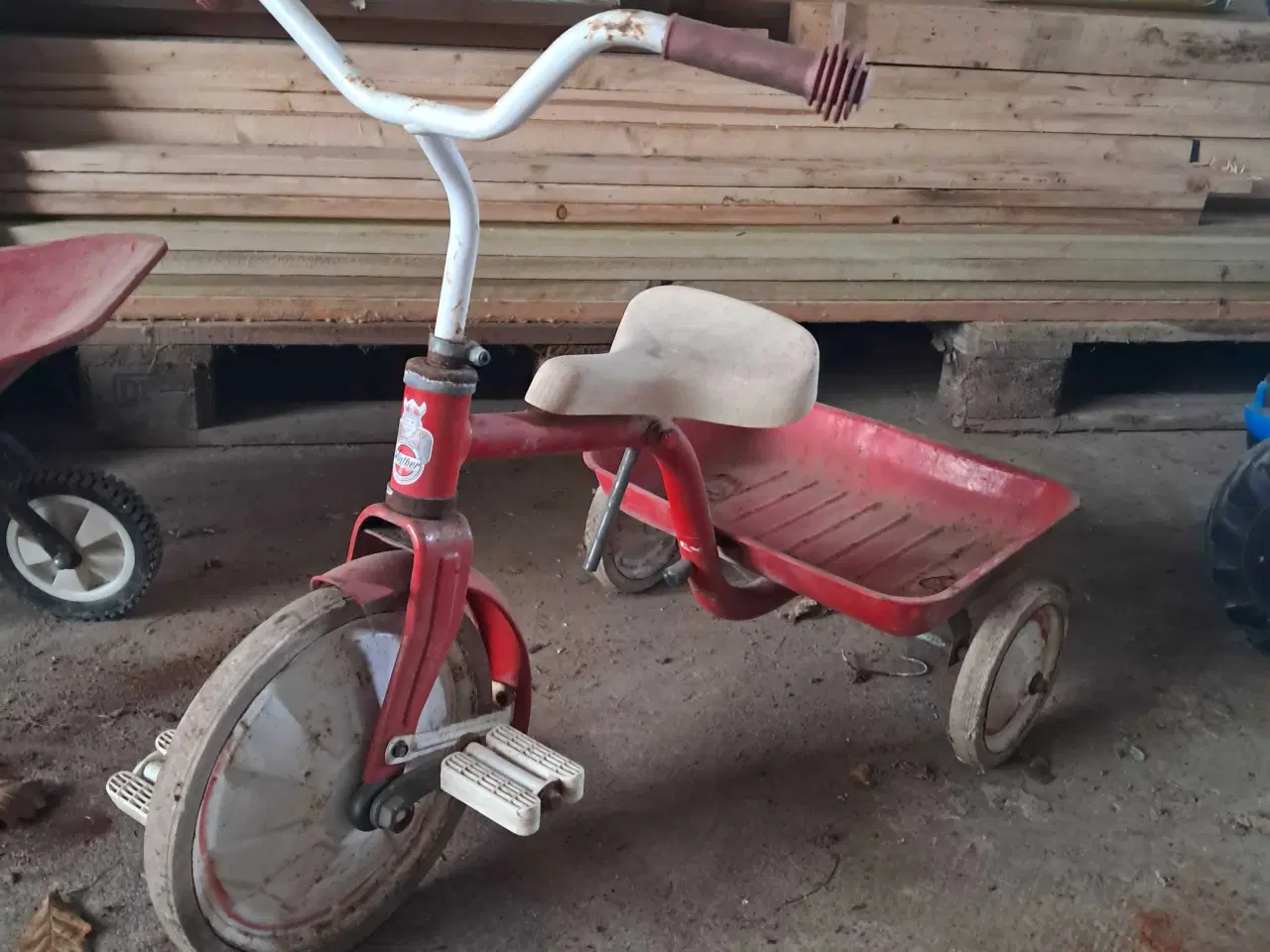 Billede 2 - Winther 3 hjulet cykel, traktor cykel, trillebør 