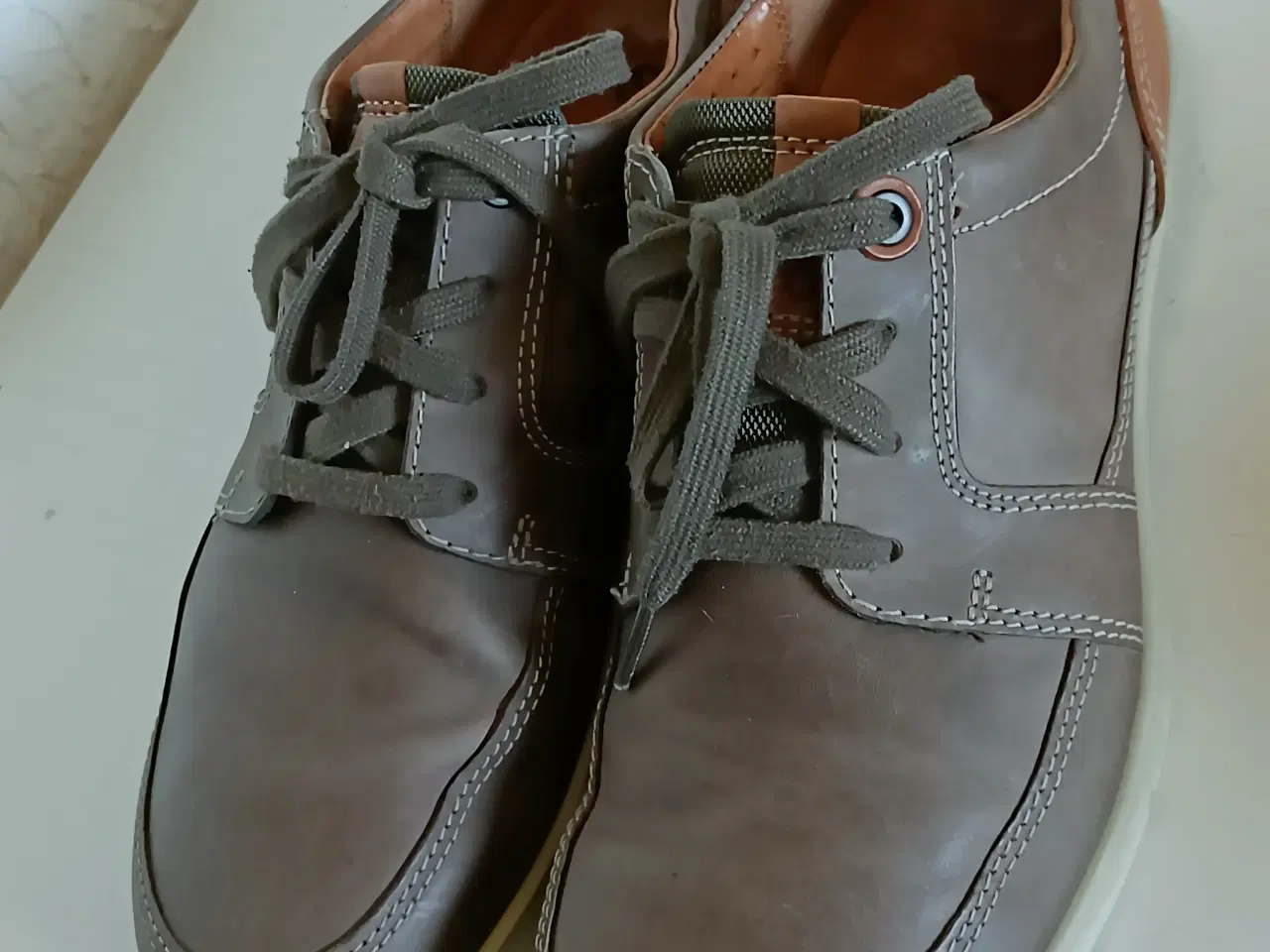 Billede 2 - Ecco brun læder sko 41str 