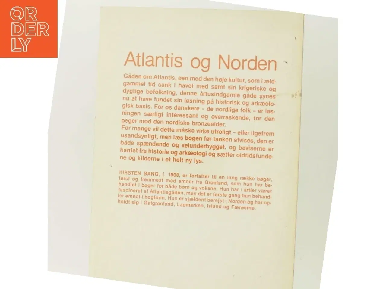 Billede 3 - Atlantis og Norden af Kirsten Bang fra Bogan af Kirsten Bang (Bog)