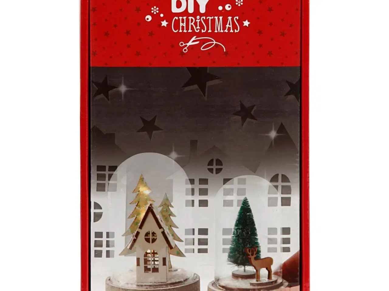 Billede 1 - Materialesæt til klokker med indvendig pynt, H: 10+12,5 cm, 1 pk.