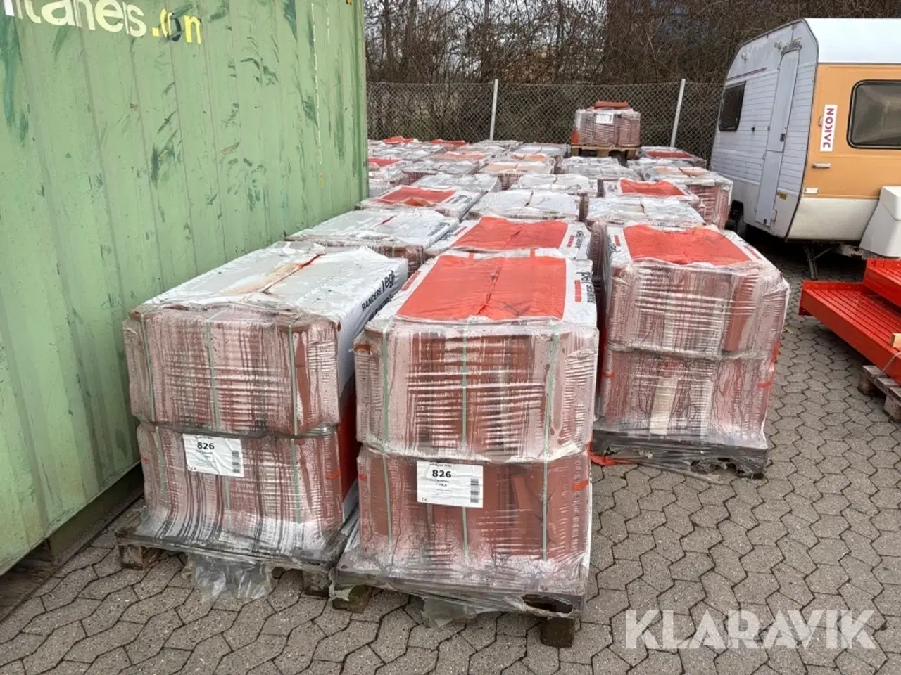 Billede 6 - Teglsten 26 paller a 210 styk Randers Tegl stor Hillerød fals rød