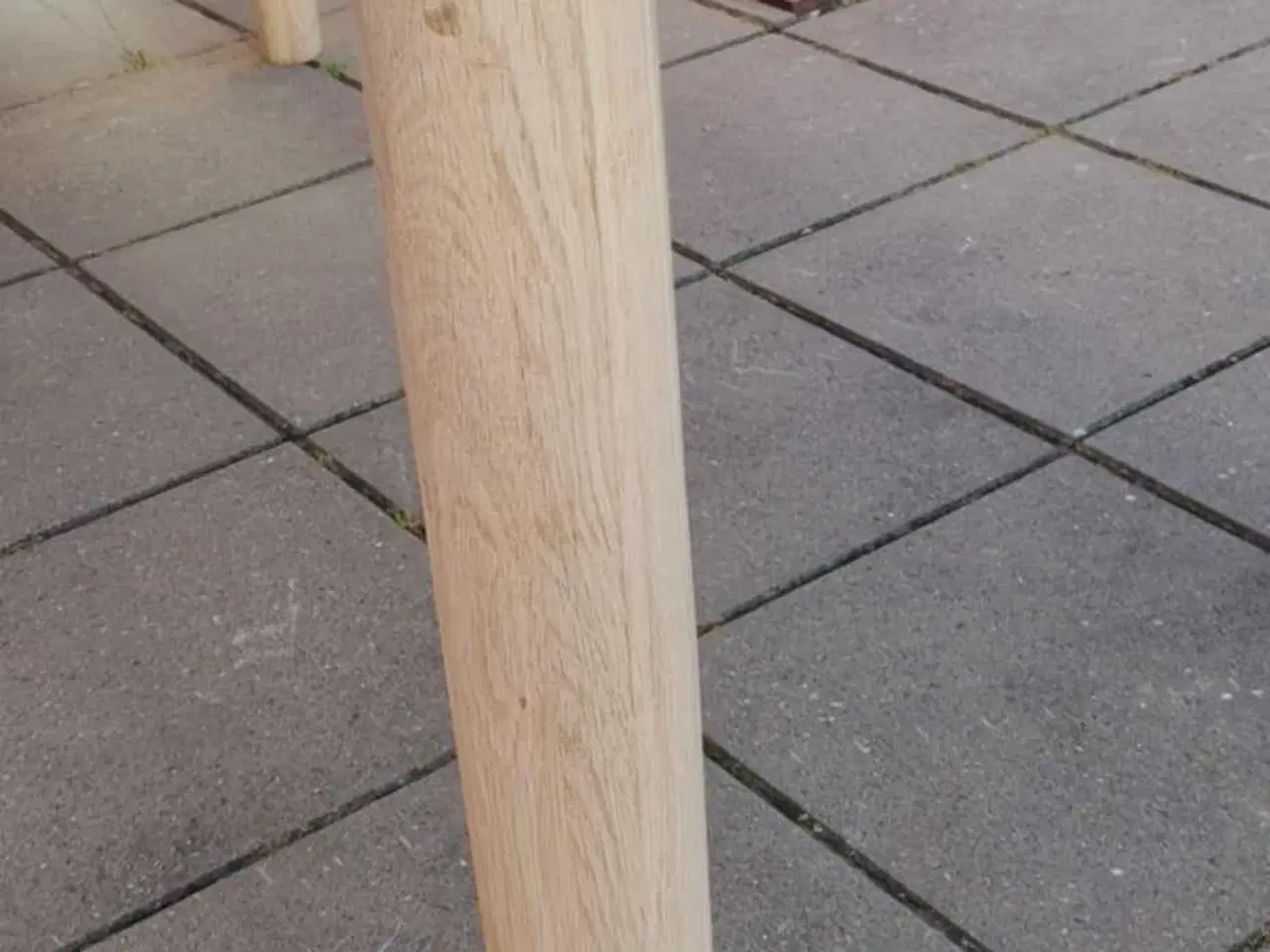 Billede 8 - Rund massiv egetræ spisebord med udtræk og 2 tillæ