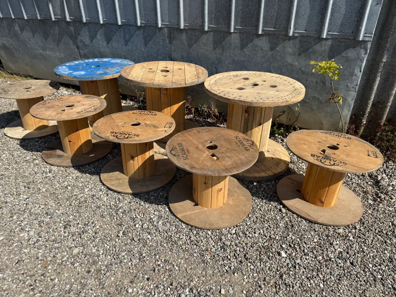 Billede 13 - Store og små kabeltromler i træ