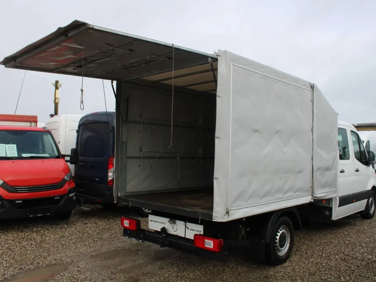 Billede 12 - Mercedes Sprinter 316 2,2 CDi A3 Mandskabsvogn m/lad aut. RWD