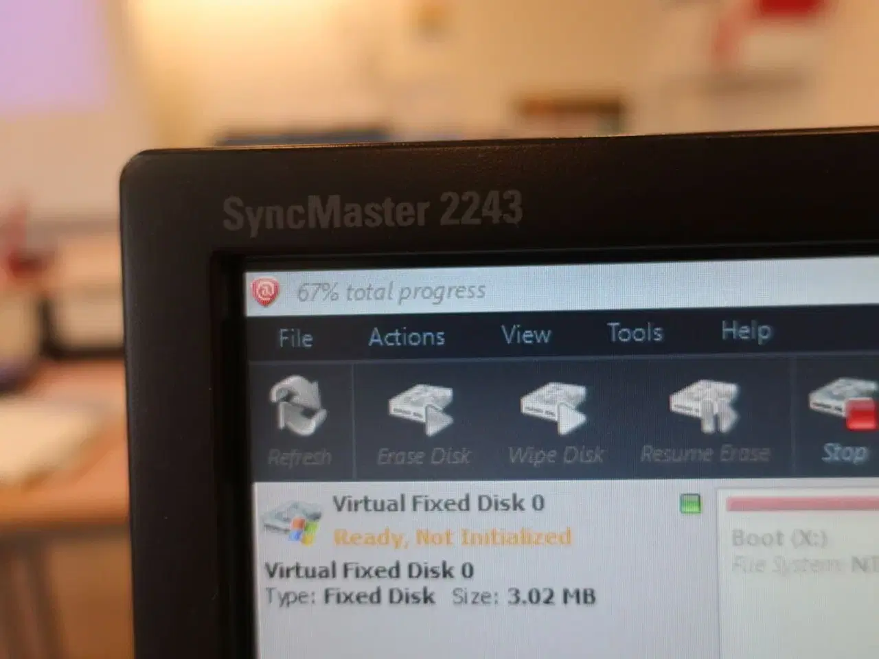 Billede 1 - SAMSUNG 22" skærm SyncMaster 2243 (PC medfølger ikke)