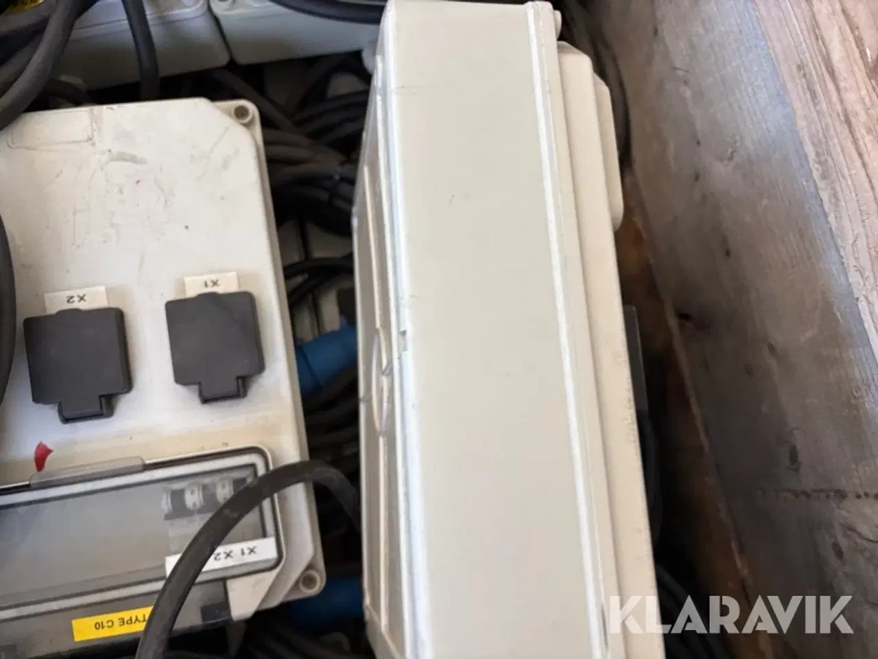 Billede 3 - Standtavle CEE16-1P-13A 5styk 1P luset til 3 udtag