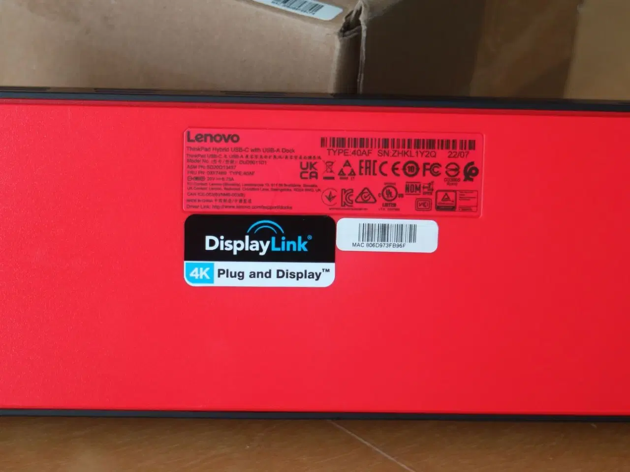 Billede 4 - Lenovo Hybrid Dock (40AF)