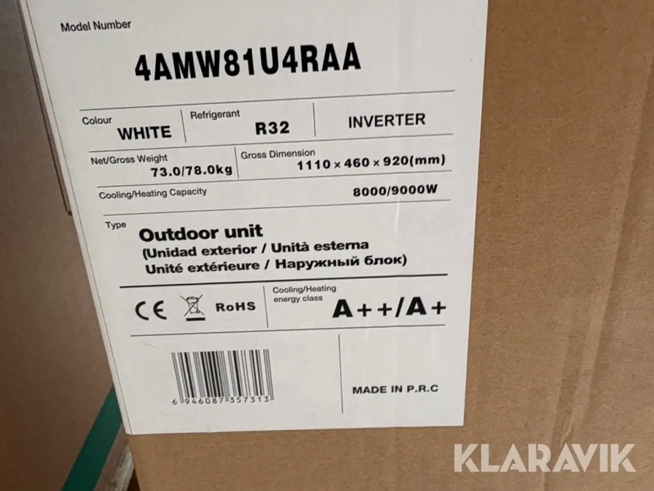 Billede 4 - Varmepumpe Hisense 4AMW81U4RAA luft til luft - multisplit 4