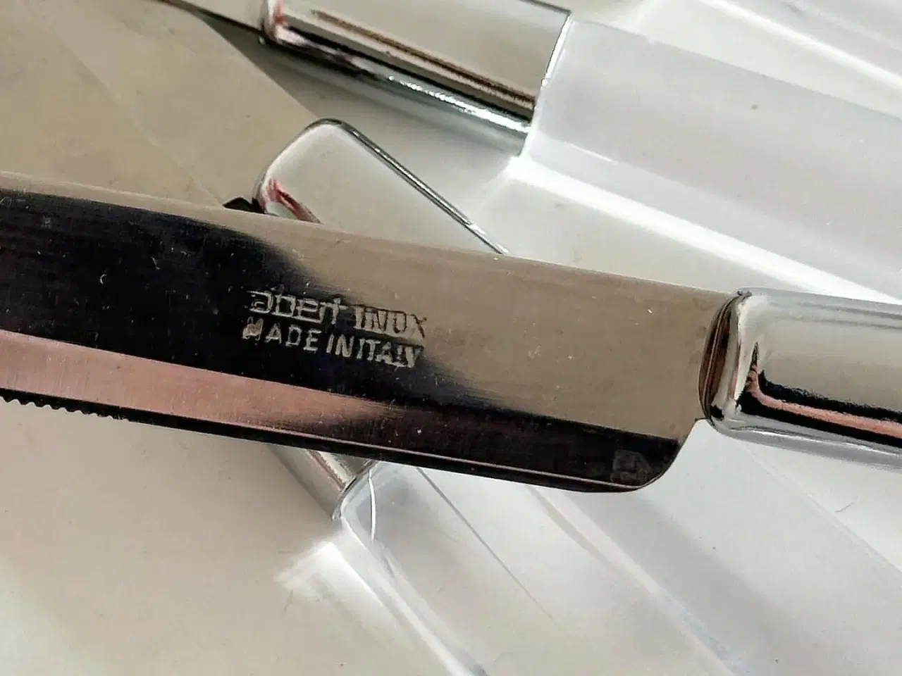 Billede 6 - Retroknive, Abert Inox, stål m plast, 6 stk samlet, NB