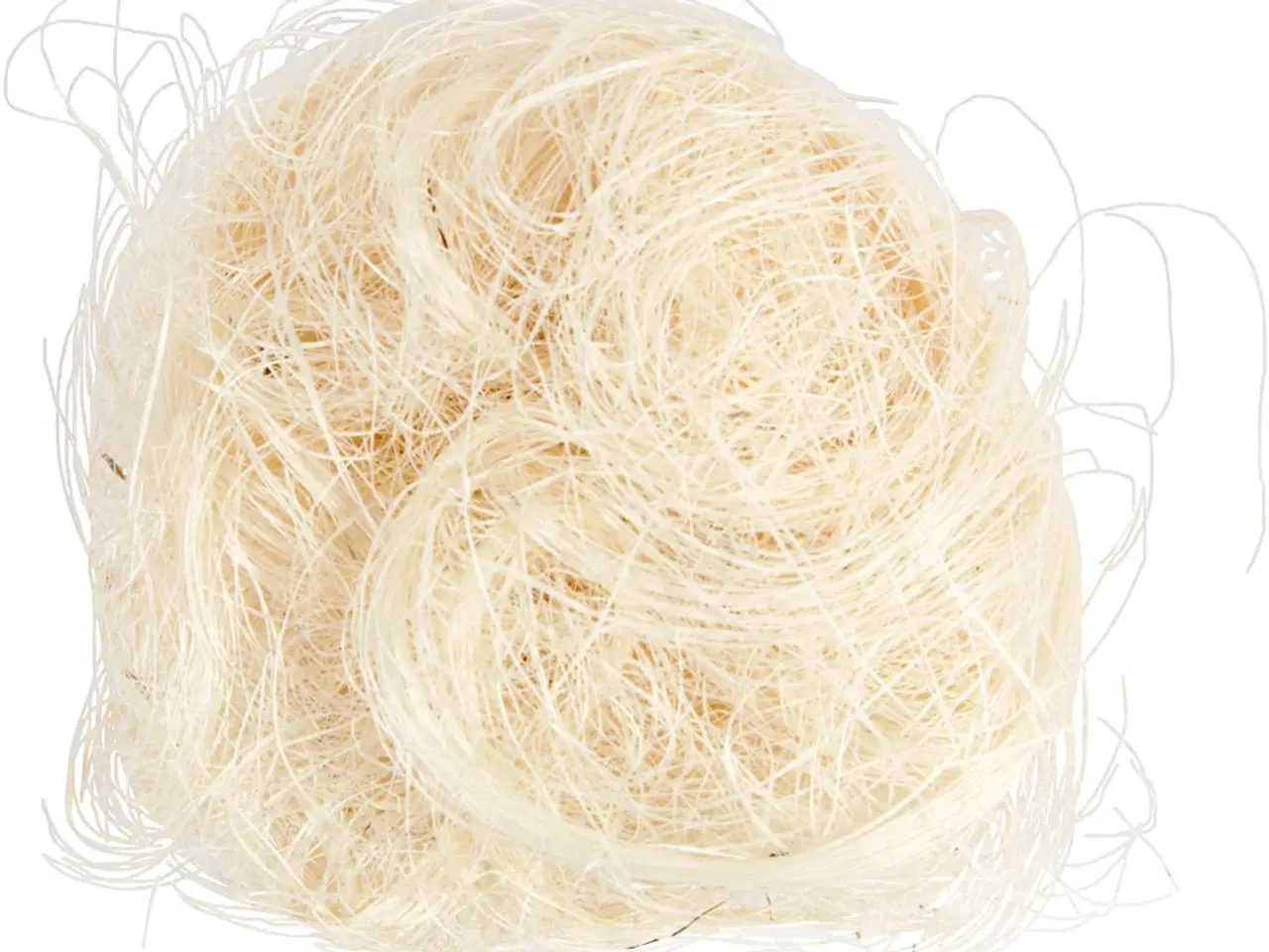Billede 1 - Naturlige Sisal Fibre til Kreativ Dekoration - 8g
