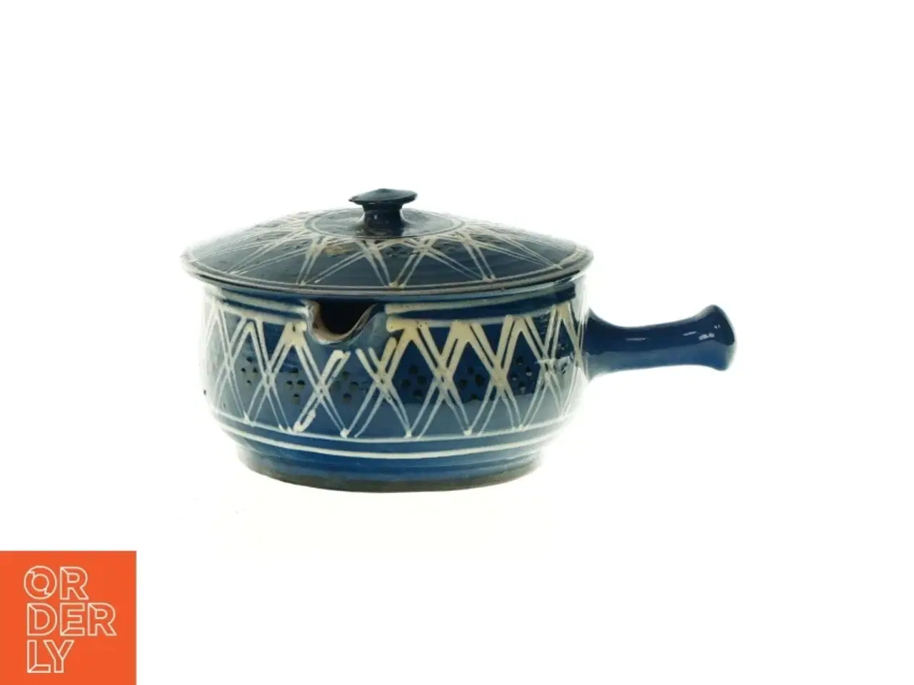 Billede 1 - Keramik gryde med låg (str. HØ 9x13 cm)
