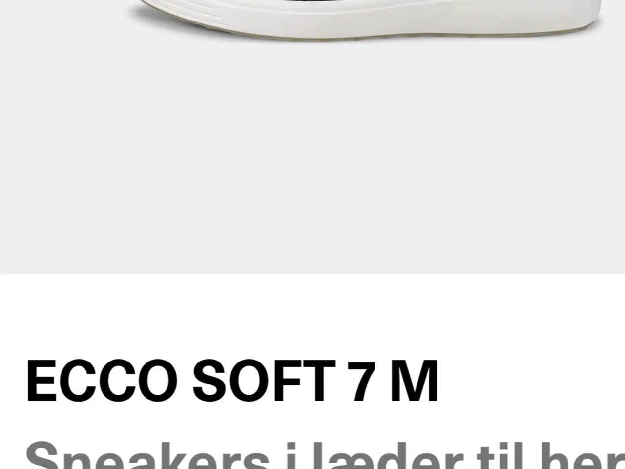 Billede 7 - Ny/ubrugt Ecco sneakers i sort læder 