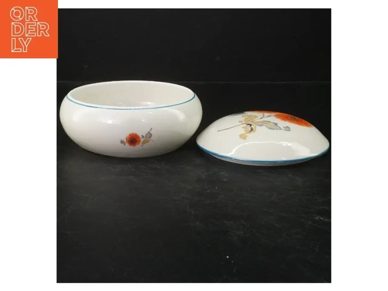 Billede 2 - Porcelænsskål med låg fra Jlmenau (str. Ø. 16 cm)