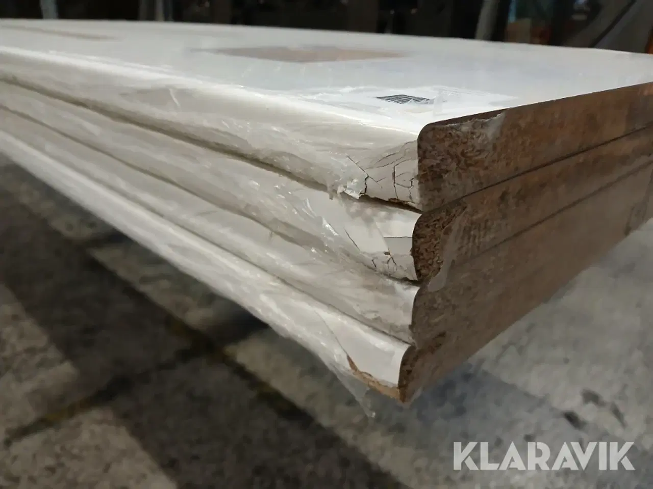 Billede 3 - Bordplader laminat hvid 4 stk
