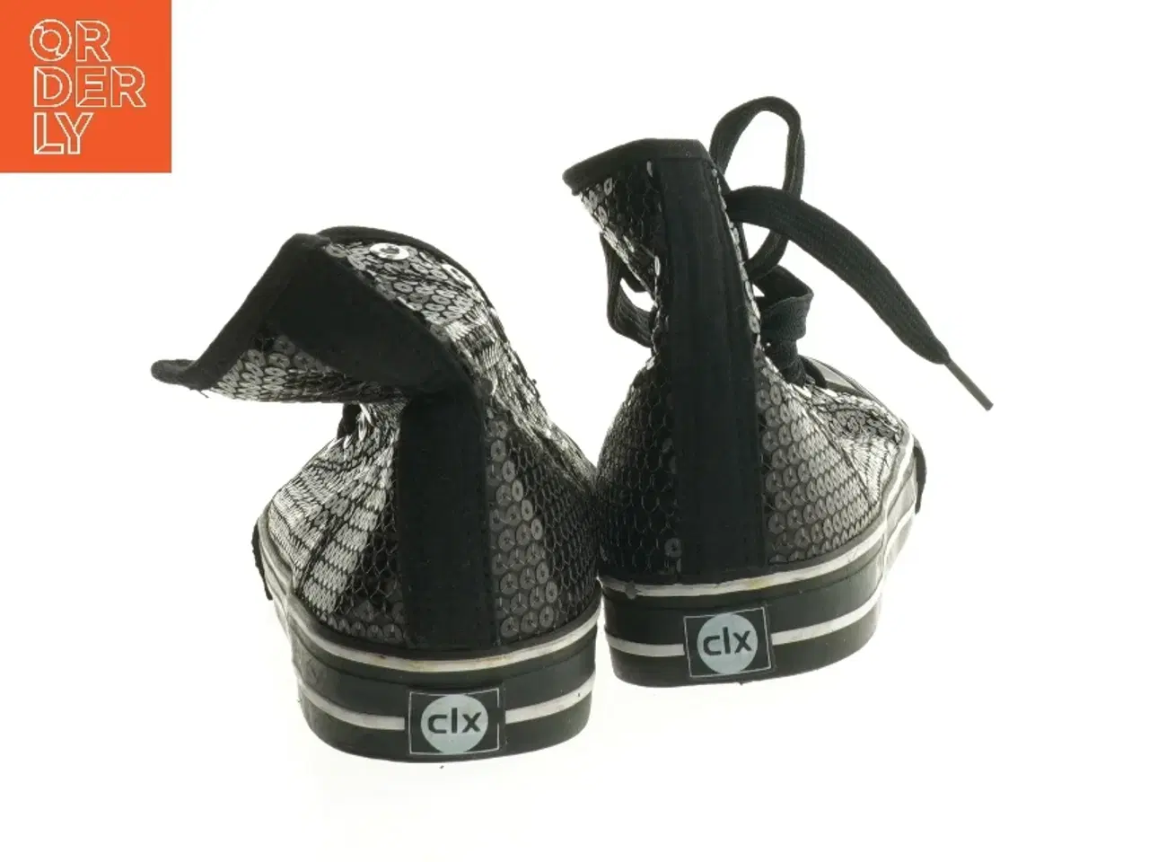 Billede 3 - Sorte lave sneakers med palietter fra Cix (str. 40)