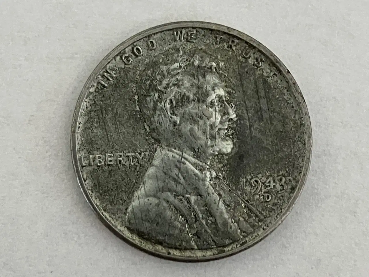 Billede 1 - 1 Cent 1943 D "Steel cent" USA
