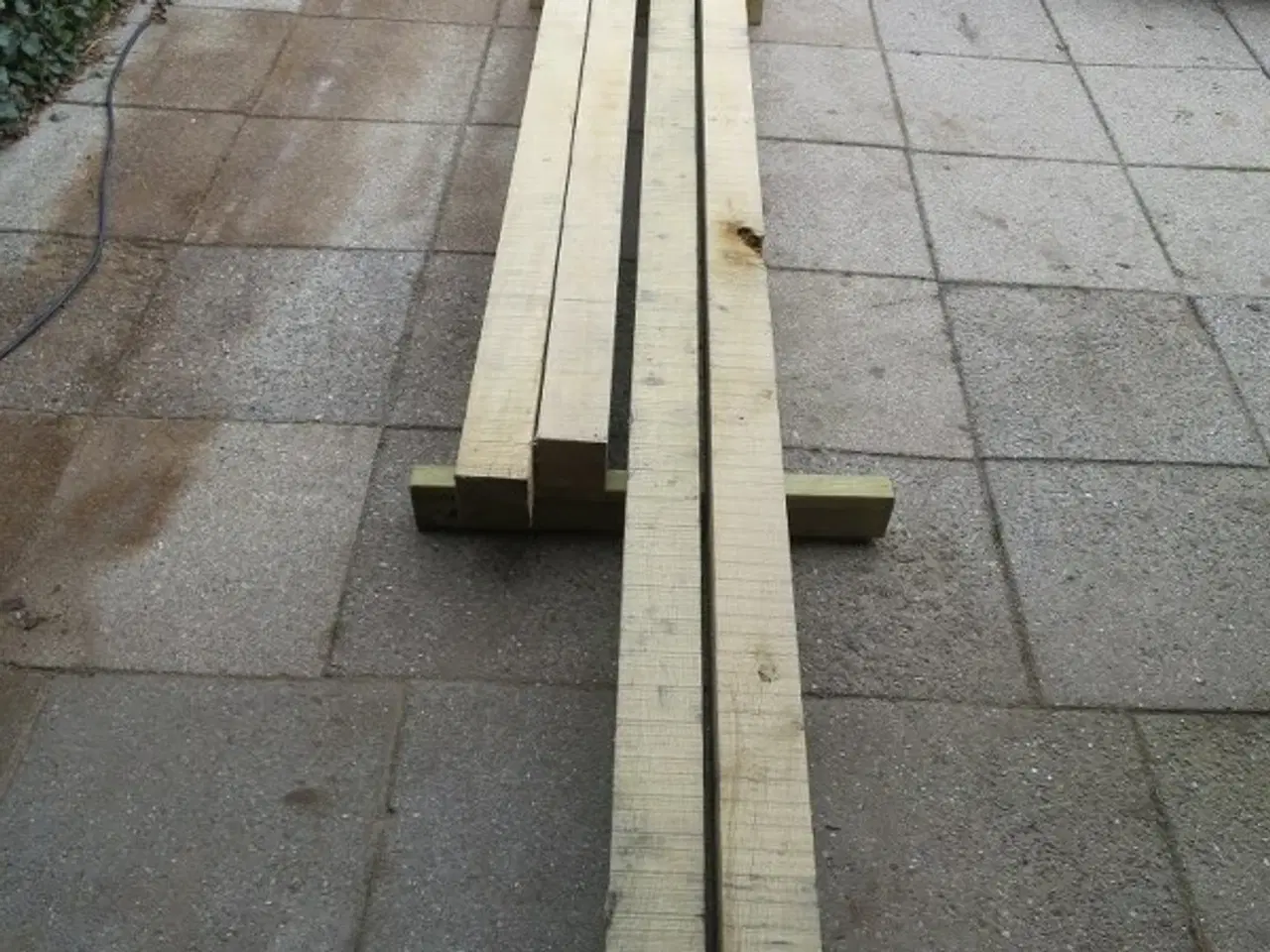 Billede 1 - Egetræsstolper 100x100 mm