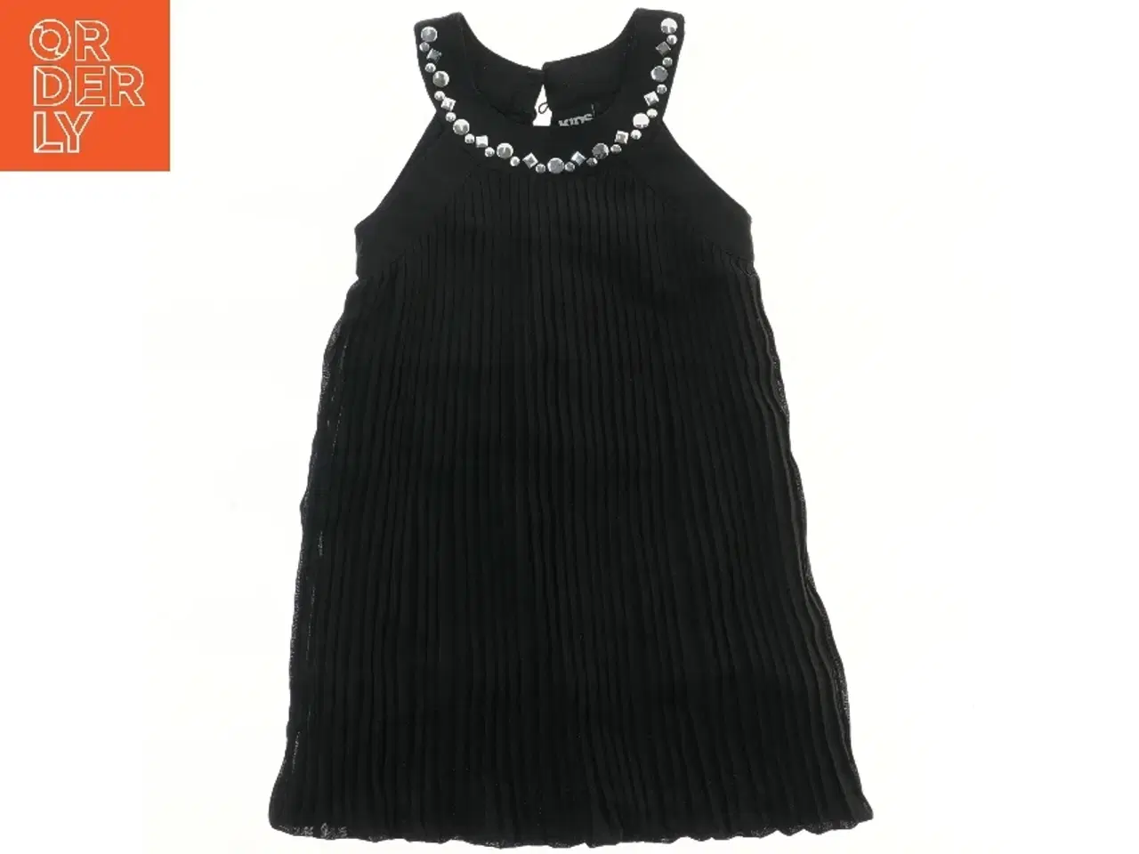 Billede 1 - Sort kjole med dekorative sten fra Kids Up (str. 92)