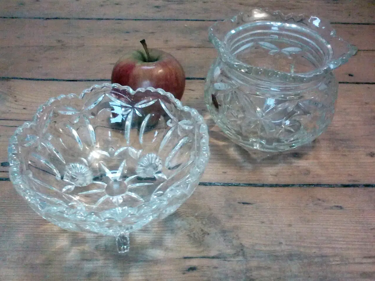 Billede 1 - Sommerfugl ROLF Fyens Glasværk 1934 fodskål vase