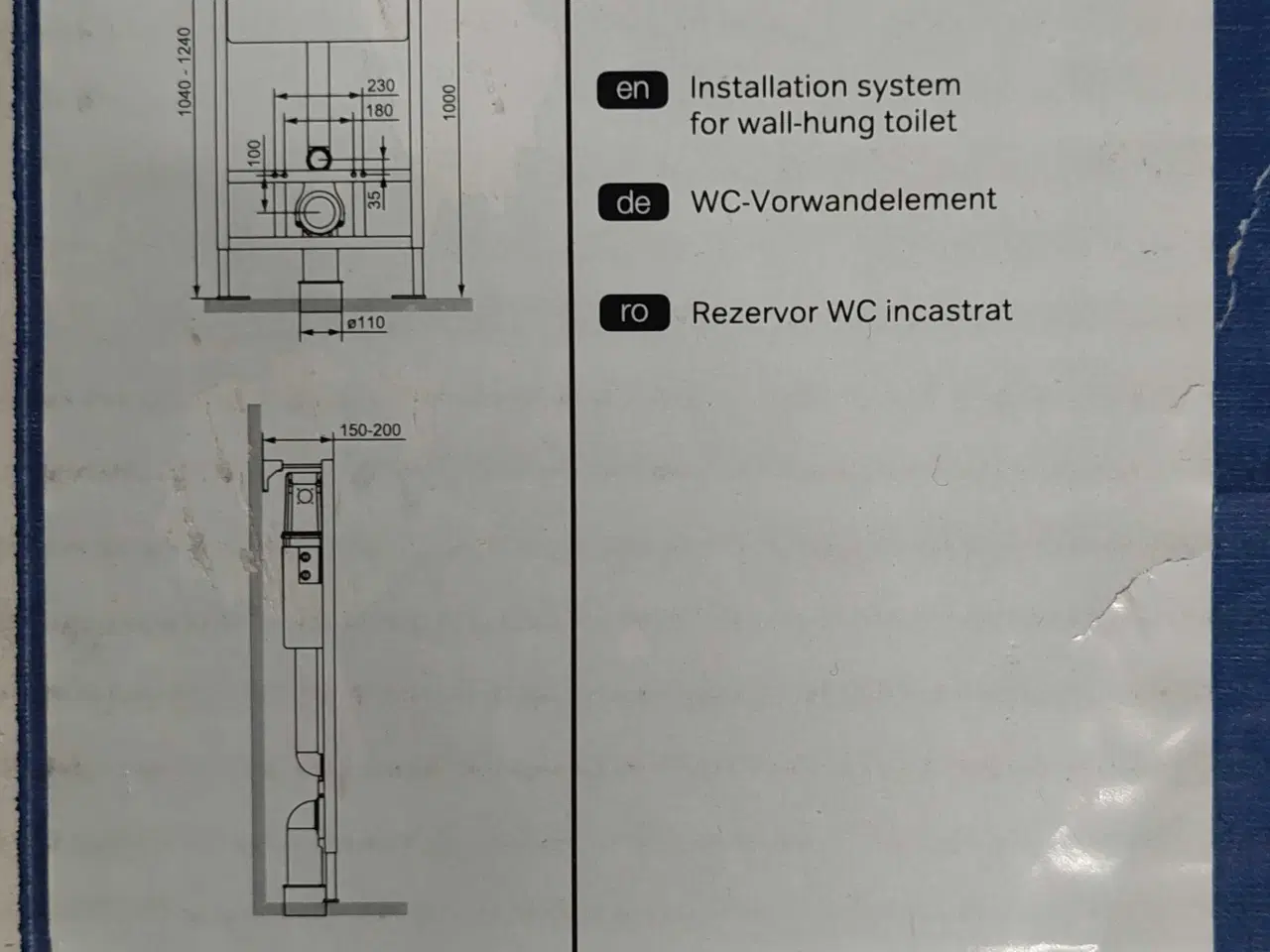 Billede 2 - Indbygningscisterne AM.PM. Ubrugt Til salg