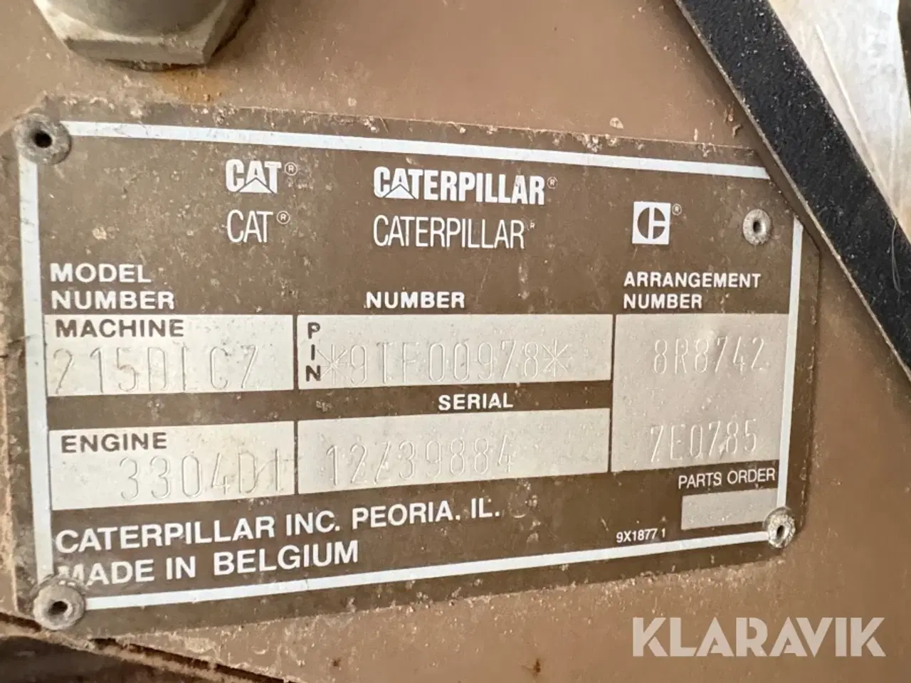 Billede 9 - Gravemaskine 20 Tons Caterpillar 215D LC