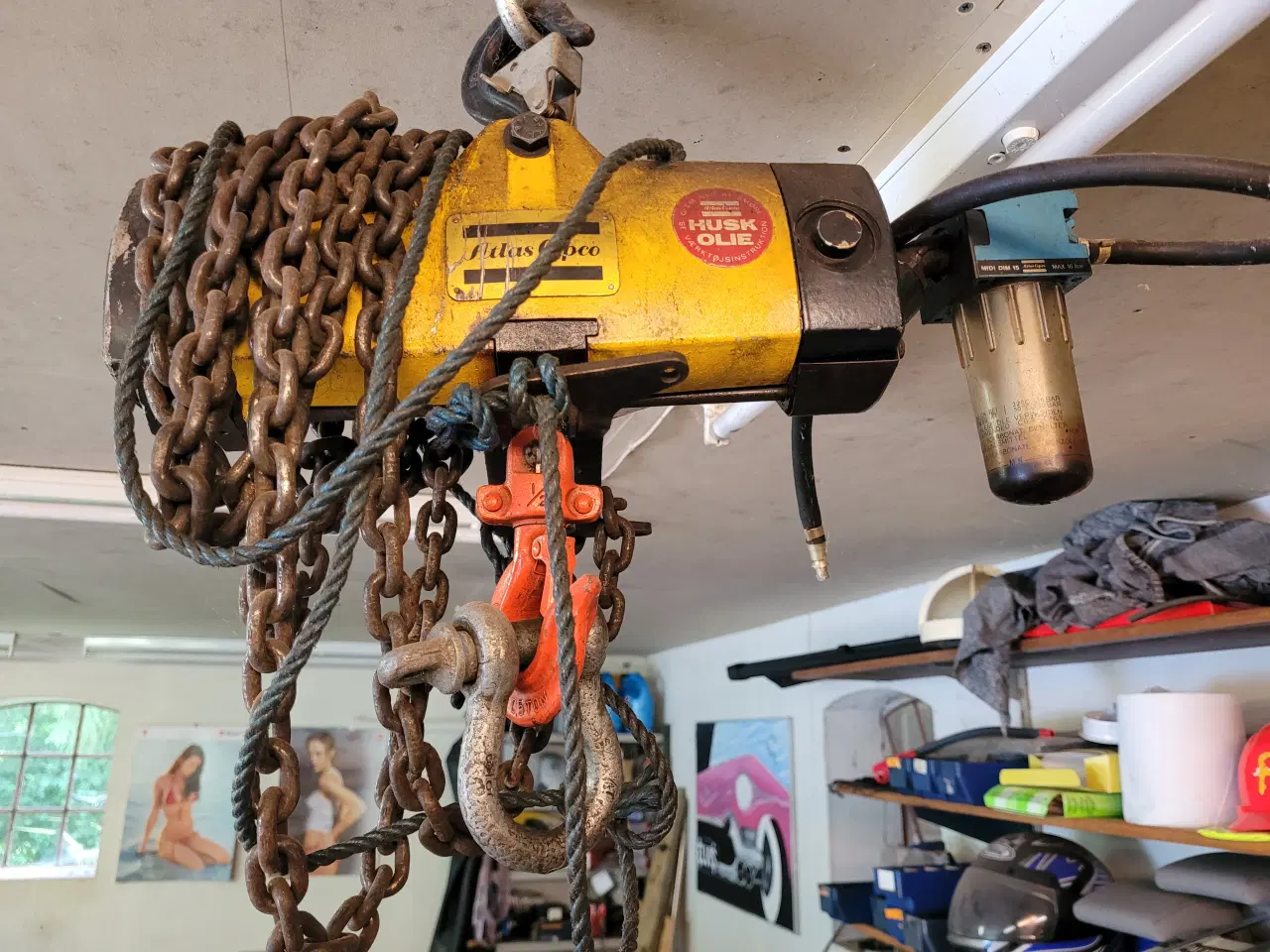 Billede 3 - Kædetalje til trykluft