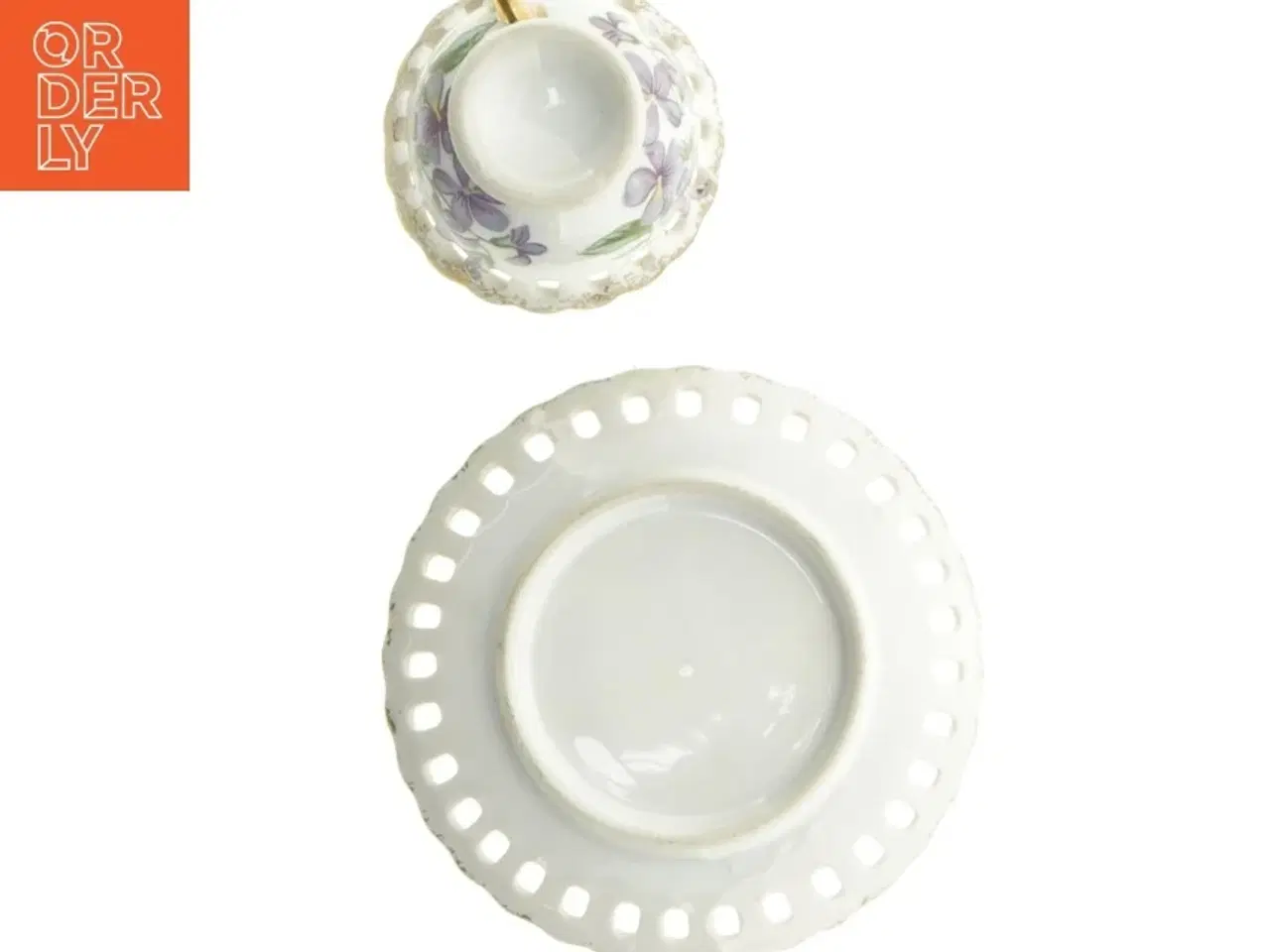 Billede 5 - Porcelænskop og underkop (str. 9 x 4 cm)