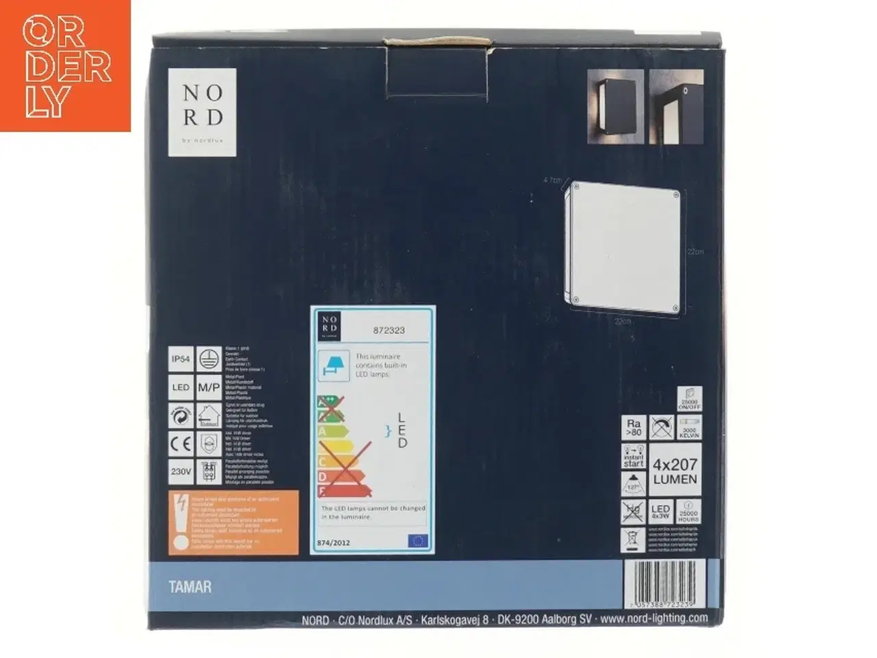 Billede 5 - Udendørs LED væglampe Nordlux Tamar fra Nordlux (str. 22x22 cm)