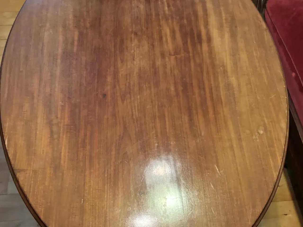 Billede 1 - Antik/vintage spisegruppe – sofa, ovalt bord og st