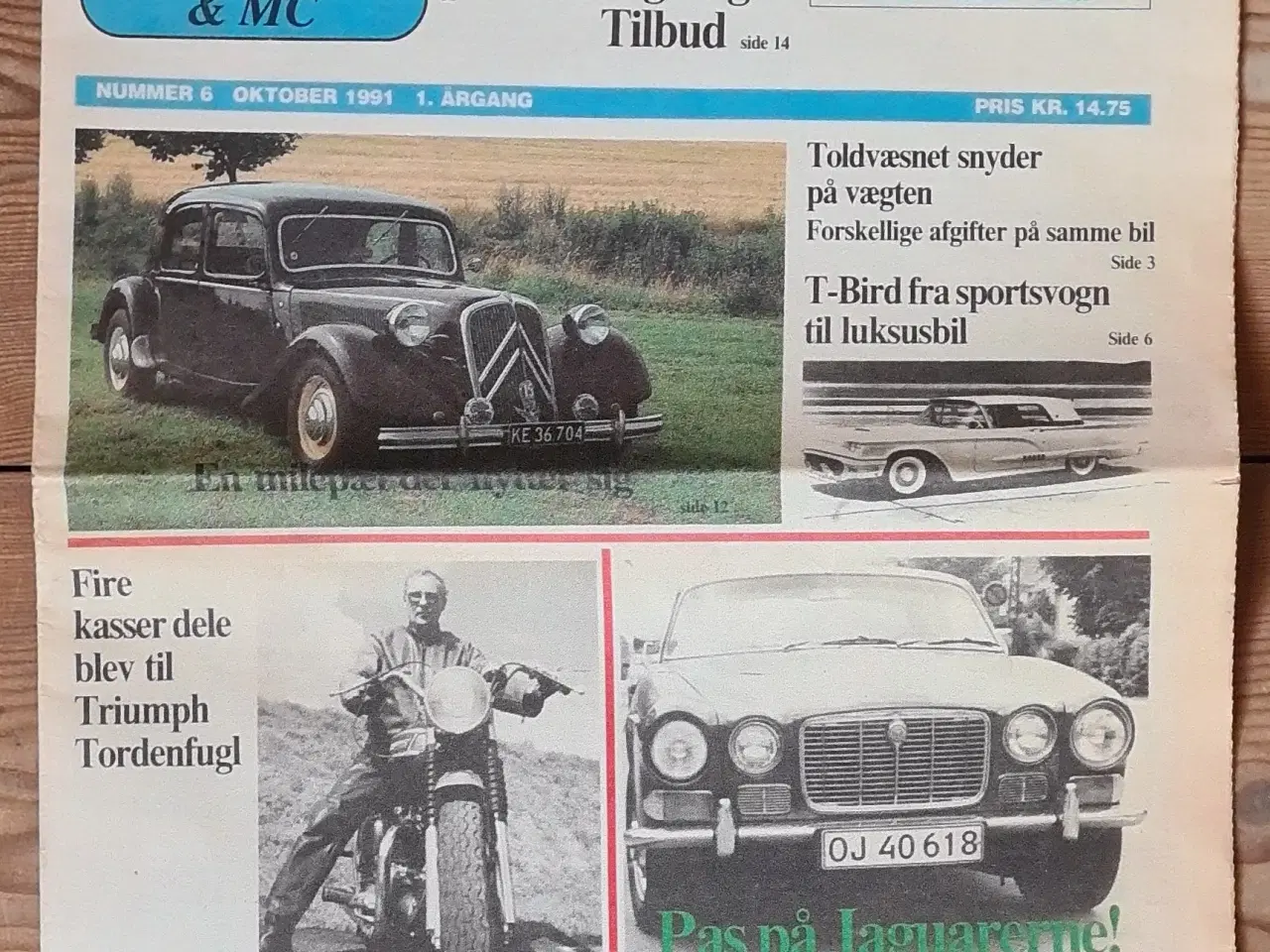 Billede 1 - Klassisk Bil & Mc magasin 1991 1 blad 