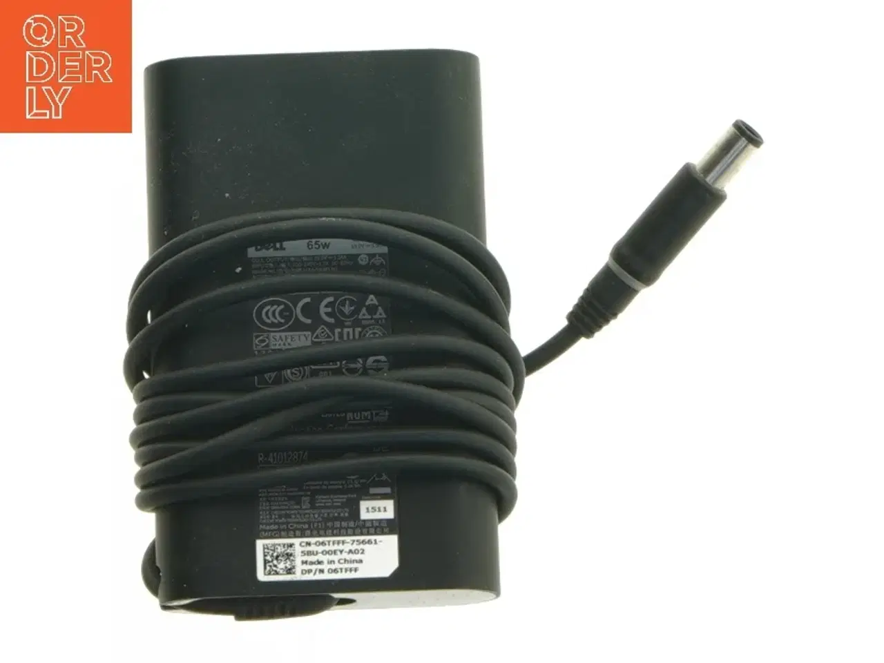 Billede 2 - Dell 65W strømforsyning fra Dell (str. 10,5x6,5 cm)