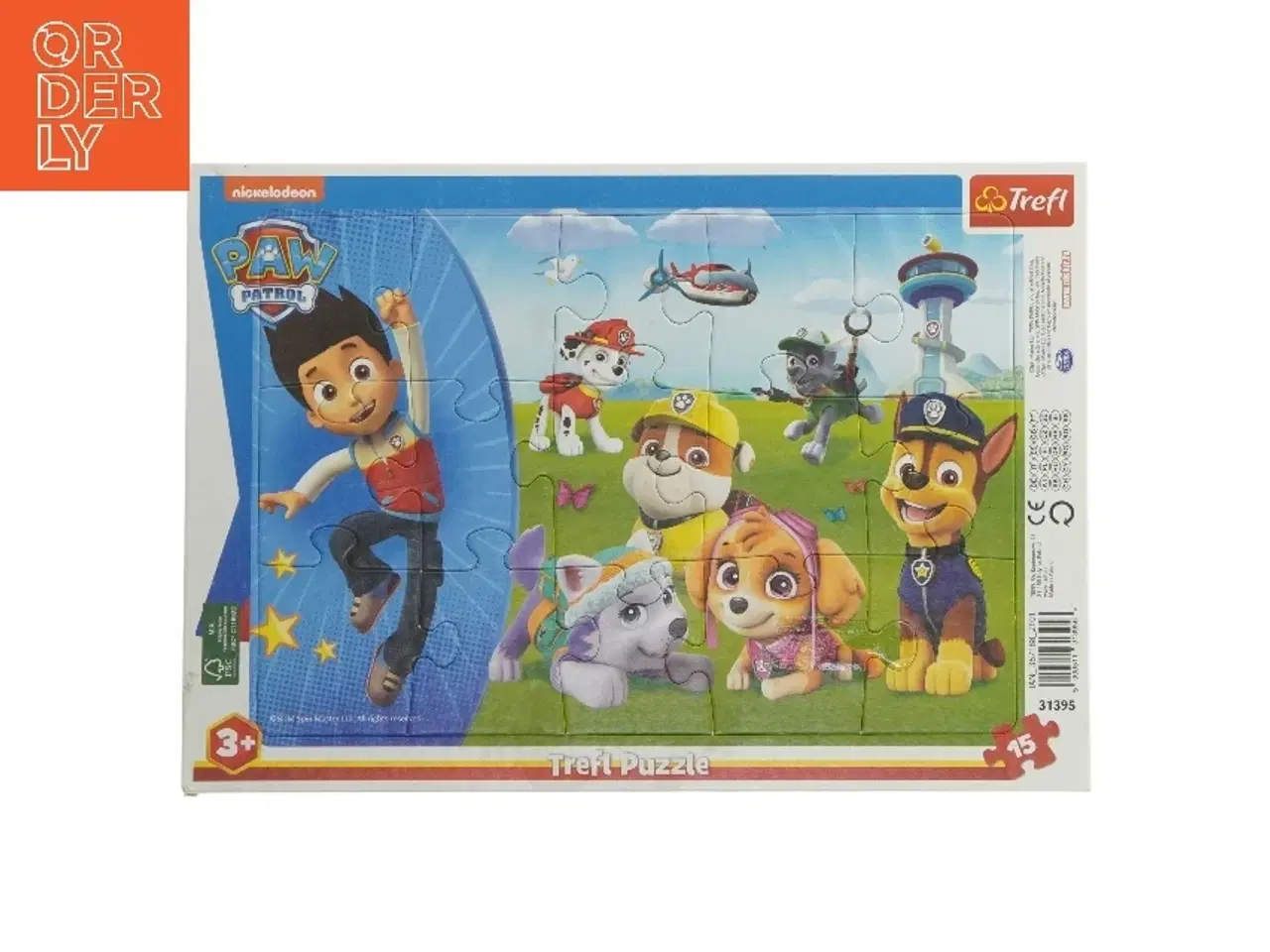 Billede 1 - Paw Patrol puslespil med 15 brikker fra Paw Patrol (str. 15 brikker cm)