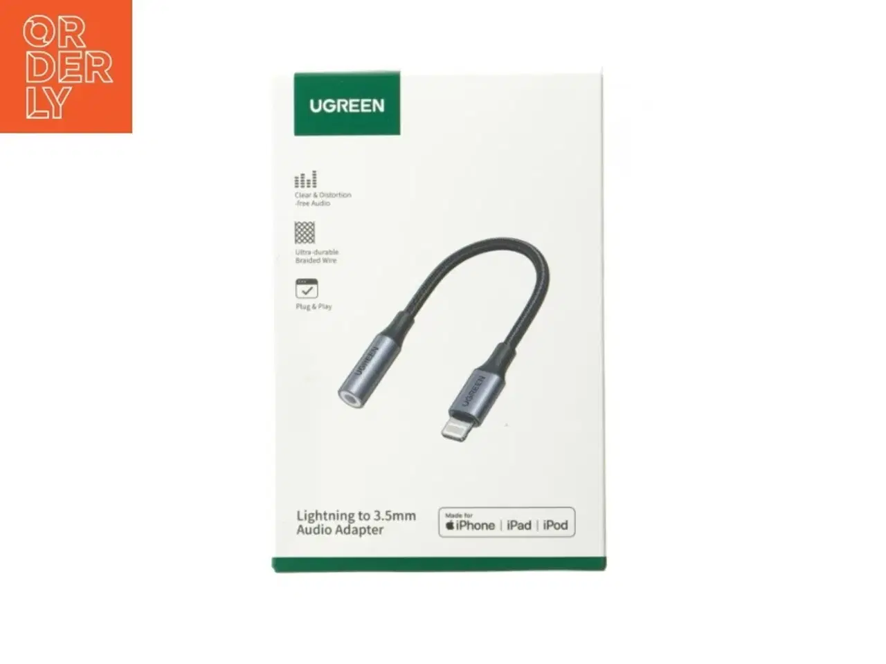 Billede 1 - UGREEN Lightning til 3,5mm adapter fra UGREEN (str. 11 cm)