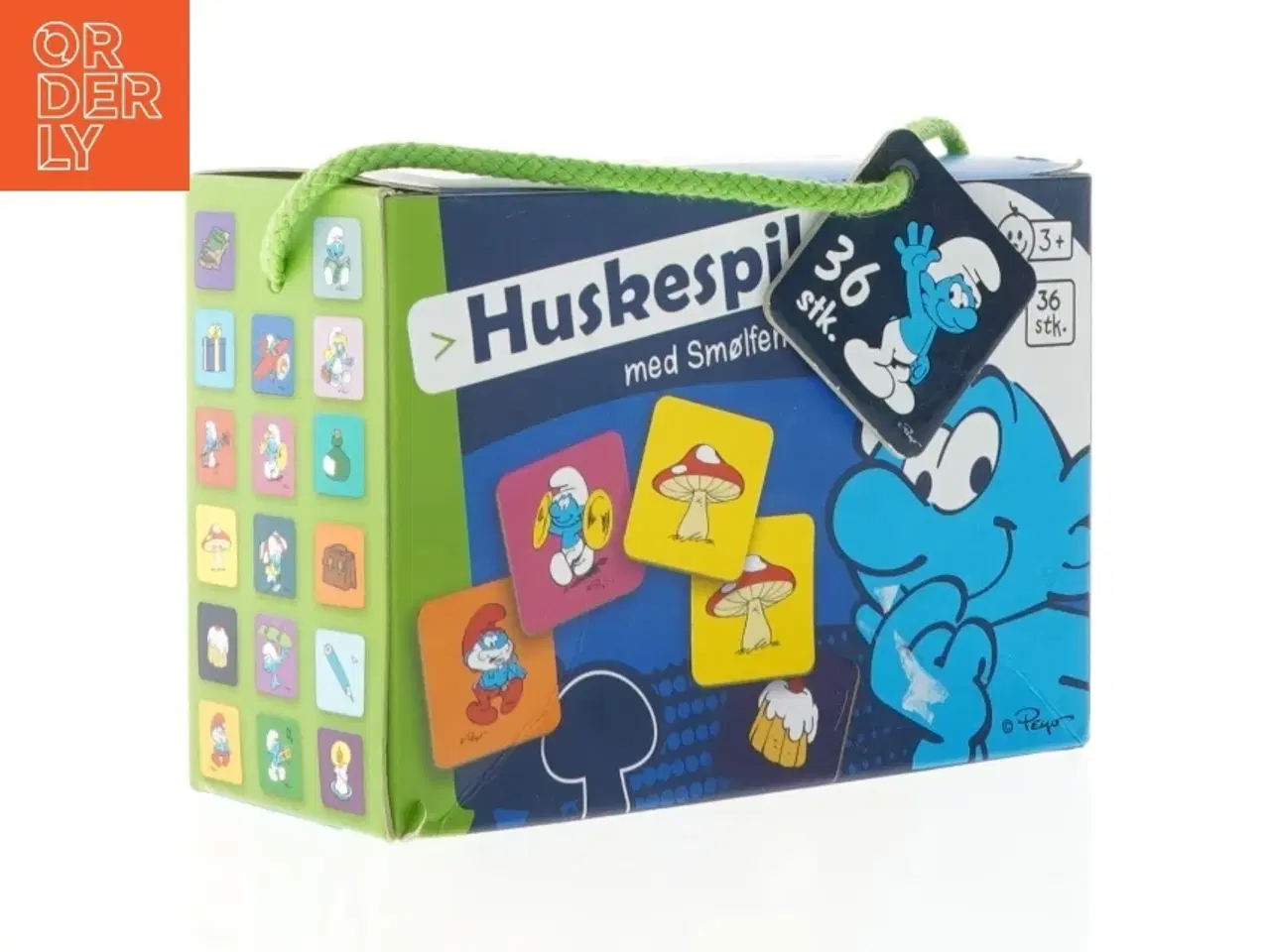Billede 1 - Smølferne Huskespil (str. 18 x 12 x 7 cm)